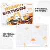 STOBAZA Construction Vehicle Theme Birthday Party Tablecloth Outdoor Fitted Tablecloths