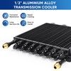 TIEVISHO 1/2" Transmission Cooler 16 Pass Aluminium alloy 8AN Tube