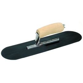 QLT By MARSHALLTOWN PT185B 18-Inch x 5-Inch Blue Steel Pool Trowel Wood Handle