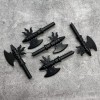 MuseBrickArts 5pack Knight Axe Black Blocks Weapons Accessories for Minifigures