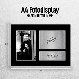 HWC Trading A4 Sean Bean GoldenEye James Bond Gifts Printed Signed Autograph Picture For Movie Memorabilia Fans