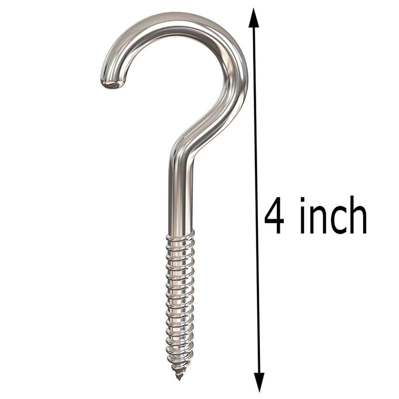 Axe Sickle 4 Inch Heavy Duty Large Screw Hook Ceiling