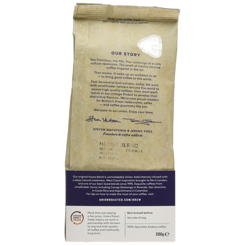 Union Hand Roasted House Blend The Spirit of Union Ground