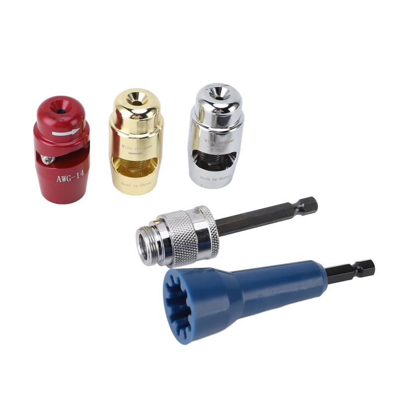Wire Stripping and Twisting Tool Aluminum Portable Drill Wire Stripper