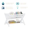 UTEX Kids Bookshelf with Caddy, Toddler Bookshelf, Book Storage Organizer,