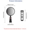 SKERTS Scooter Rear View Mirrors for Ninebot Black Rearview Mirrors