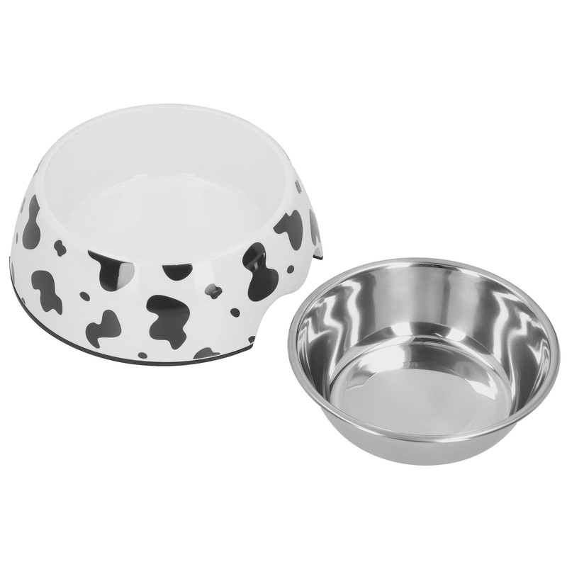 Dog Food and Water Bowl AntiSlip Base Stainless Steel Pet
