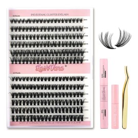 Extensiones Pestañas Diy, Kit De Racimos De Pestañas Mixto