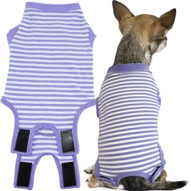 Dog Surgical Recovery Suit, After Spay Abdominal Wounds Post Surgical Suit for Dogs Female Male Dog Onesies, Anti Licking Breathable Dog Shirt for Small Large Dogs, Dog Surgery Collar Alternatives