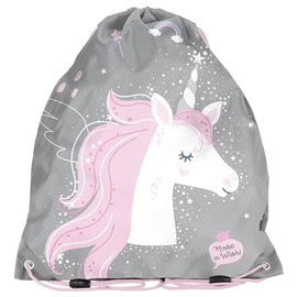 PASO Unisex Kid's Unicorn Drawstring Sports Bag, Multicolored, 45 x 34 cm