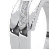 FAUX SILVER 0.06 Cttw Round Cut Natural Diamond (Color: I-J,Clarity: