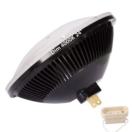 Kapata Par56 LED Bulb 36W Dimmable 4000K Neutral White 24 Degree NSP Narrow Spot 500W Par56 Halogen Replacement GX16D Base , 1- Pack, Black, 176.5*117.2 MM, KA-DBP564000K24D36W-C1