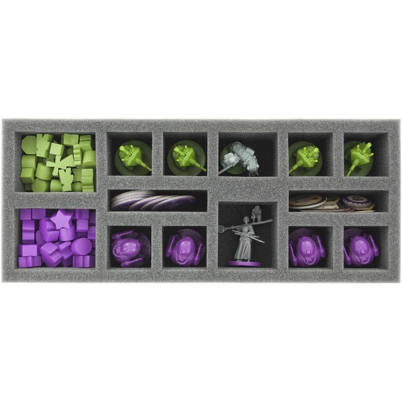 Foam tray for Scythe expansion Invaders from Afar with 14