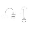 Knightsbridge 6 Inch E27 Vintage Pendant Set in Polished Brass,
