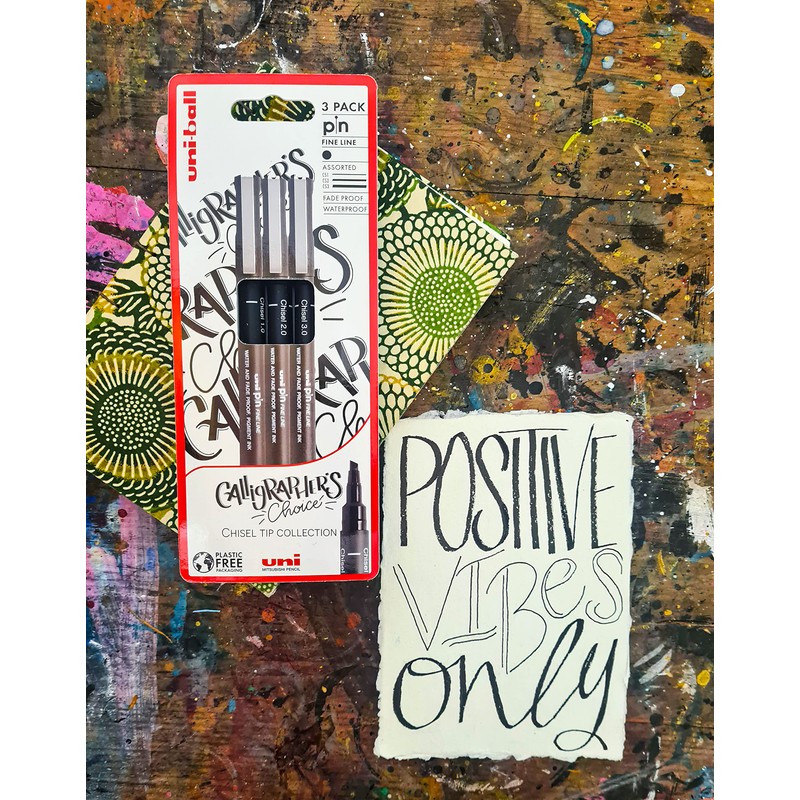 Uni-Ball PIN Fineliners, Black Fine Tipped Writing Pens, Water and
