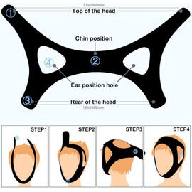 Anti Snoring Chin Strap,Chin Strap for cpap Users,Anti Snoring Devices, Adjustable Effective Stop Snoring Sleep Snore Reducing Aid for Women and Men (Black)