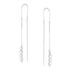 Set of Two Geometric Minimalist Elegance Long Thin Chain Wire
