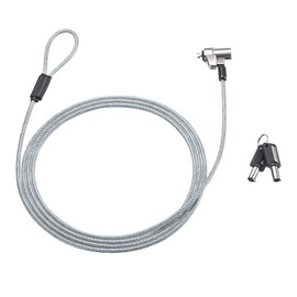 Sanwa Supply SLE-35S Cylinder Security Wire, Compatible with Noble Wedge Slots (Wire Length: 0.8 ft (2 m), Wire Diameter 0.17 inches (4.4 mm)