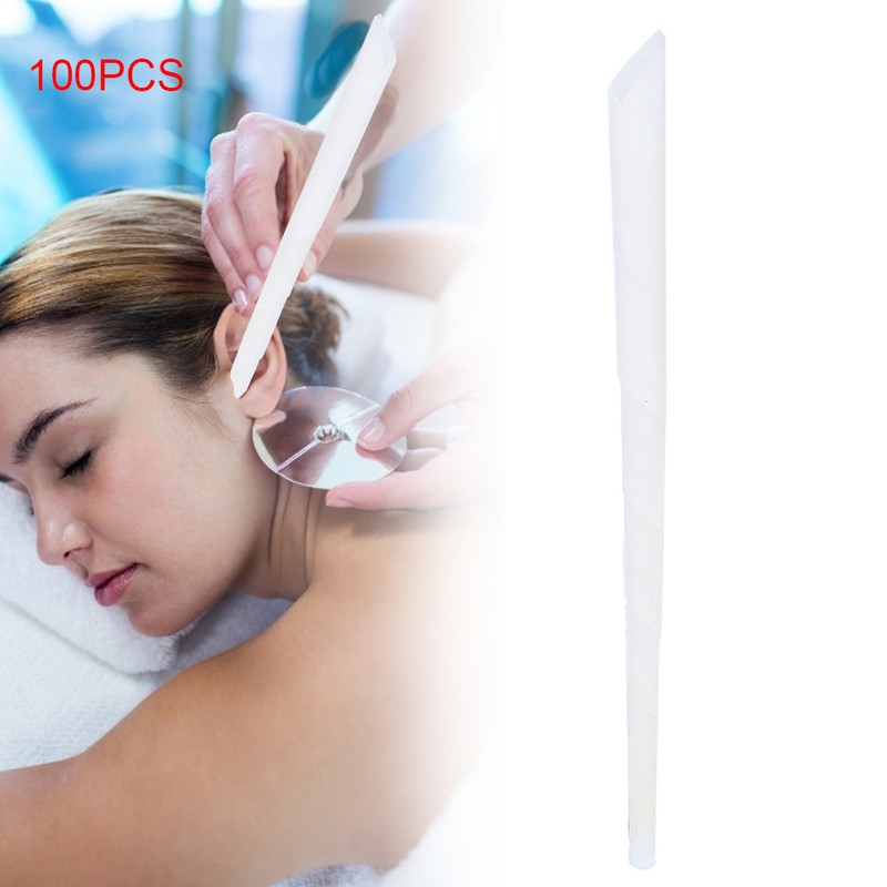 100pcs Horn Ear Candle Massage Relax SPA Ear Wax Candle