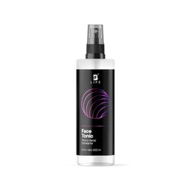Tónico Facial de 500 ml con más de 99% de Ingredientes Naturales, Extracto de Aloe Vera, Jengibre, Agua de Rosas y Hamamelis. Tónico que Refresca y Calma la Piel. Face Tonic B Life.