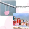 PATIKIL 3.9" 50mm Love Locks Heart Padlock Without Key, Double