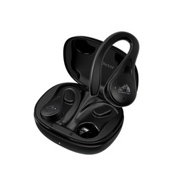 JVCKENWOOD HA-EC25T HA-EC25T HA-EC25T Fully Wireless Earphones, Body Weight 0.2 oz (6.9 g) (Single Ear), Up to 30 Hours of Playback, Waterproof, Bluetooth Ver5.1 Compatible, For Sports, Black HA-EC25T-B
