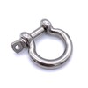 Pack of 5 Curved Shackles Stainless Steel V4A Diameter 6