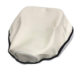 CHRIS HCH1019 C20P20 Honda Tact Full Back AB07 Seat Cover, Made in Japan, Thick Fabric, Fabric Color, White, Piping, Replacement Type