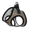 Bark Appeal Tan Plaid Step-in Dog Harness for Small-Medium Pets
