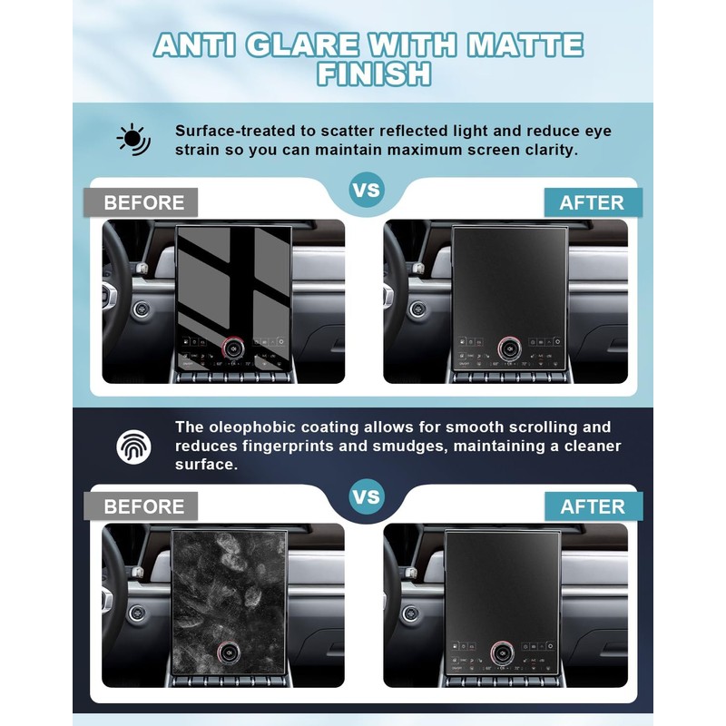CDEFG 2Pcs Matte Anti Glare for 2025 2026 GMC Terrain