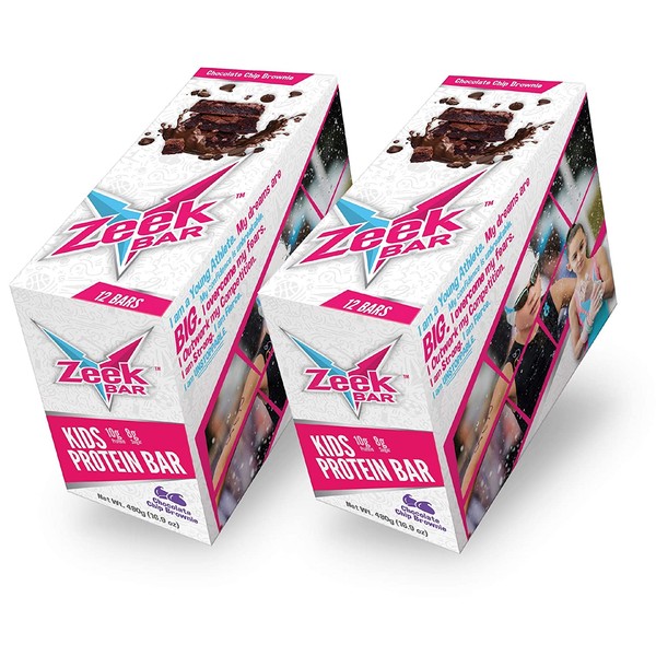 Zeek Kids Protein Bars- High Protein, Low Sugar Snack Bar for Kids. | Gluten Free, Soy Free