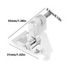 ECSiNG 1x Piedino per Orlo Invisibile 7308P Compatibile con SINGER