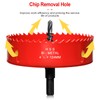 Hole Saw 4 7/8” (124mm) for Wood, HSS Bi-Metal Hole