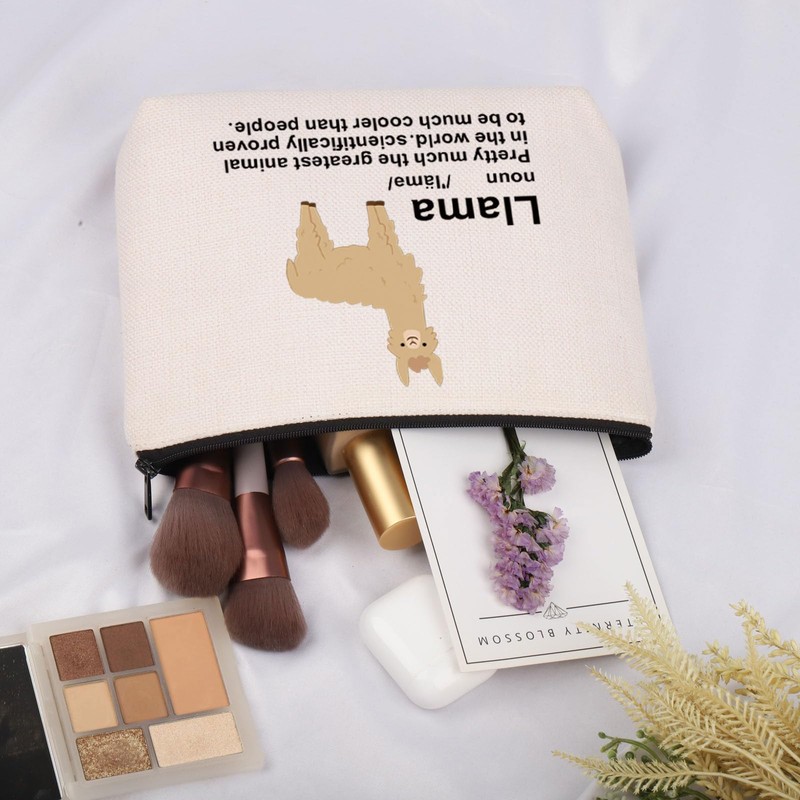 JNIAP Llama Lover Gift Llama Definition Cosmetic Bag Wildlife Farm