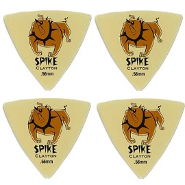 Clayton Spike Ultem Gold Sharp Triangle Guitar Picks 4 Picks .56 mm