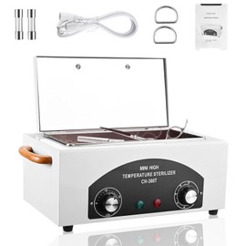 High Temperature Autoclave Machine,110V 300W 1.5L Manicure Metal Tool Cleaner Machine,Autoclave Sterilizers for Nail Tools, Autoclave Machine for Sundry Beauty Hair Nail Metal Tools with Handle