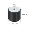 sourcing map 40 x 35mm M10 Thread Female Rubber Mounts,
