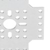 5pcs Hole Pattern Brackets Aluminum Alloy Holes Grid Plates for