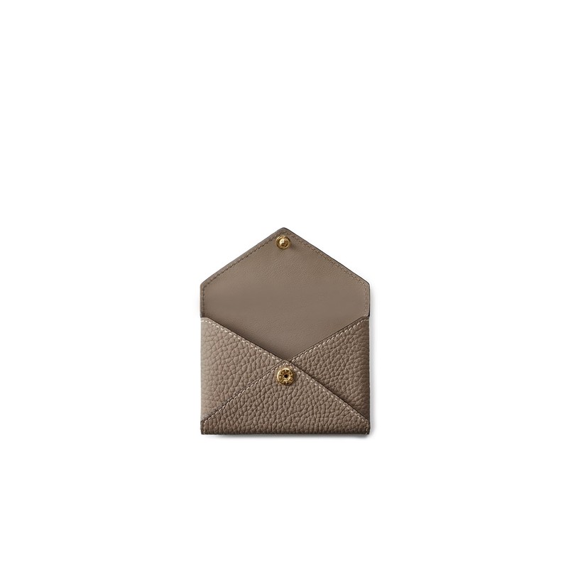 Bonaventura Envelope Card Case Shrink Leather, etaupe