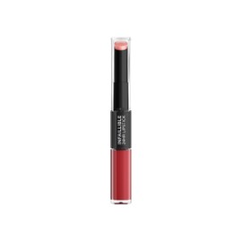 LOreal Paris, Infallible 24Hr Lipstick, Labial De Larga Duración De Dos Pasos Líquido Y Balsamo, Tono 501 Timeless Red                                