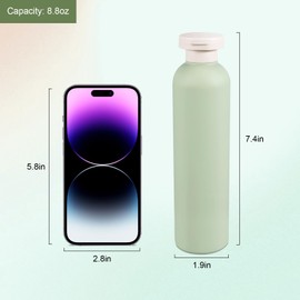 ASEVAT 8.8 oz/4Pcs Plastic Leak Proof Travel Bottles for Toiletries, TSA Approved Travel Size Containers, Squeeze Bottles Refillable for Shampoo, Lotion & Body Wash