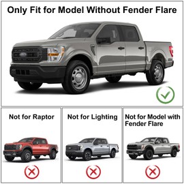 PSLER Fit for F-150 F150 2021 2022 2023 2024 (Without Mudguard Flares) Mud Flaps Set of 4PCS Mud Guard Kit Splash Guards Mudguards Mudflaps with Hardware Kits Accessory Front and Rear Accessories