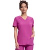 floralhue Scrubs for Women, Soft V-Neck Scrub Tops, Stretchy Medical