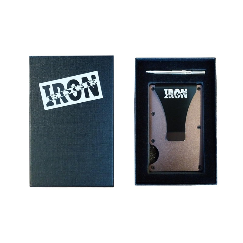 Iron Edge Wallet, RFID Blocking Card Holder for Men, Minimalist