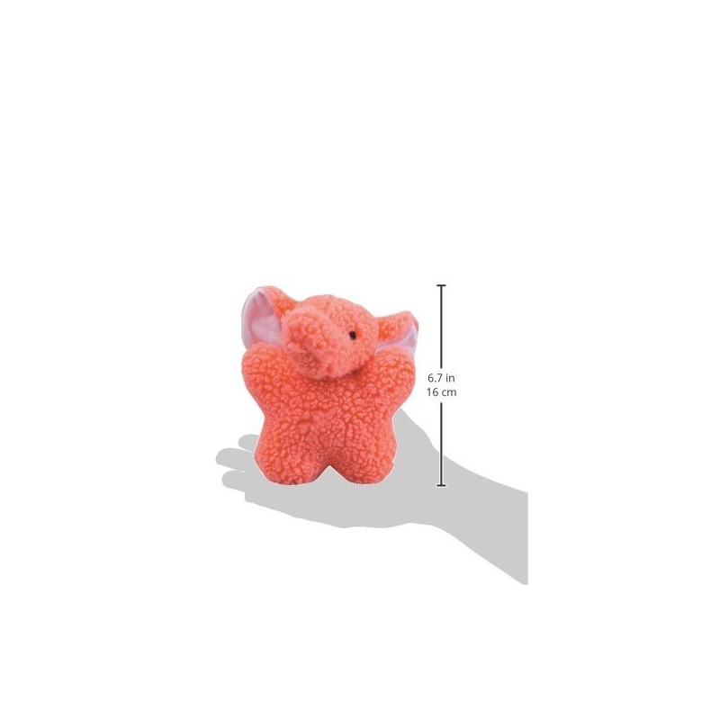 Zanies Cuddly Berber Baby Elephant Dog Toys, Pink 8-Inch