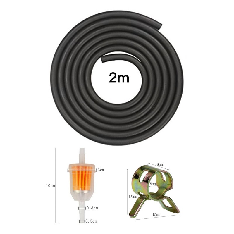 Laroal Inline Fuel Filter 14pcs Fuel Air Hose Kit Filter