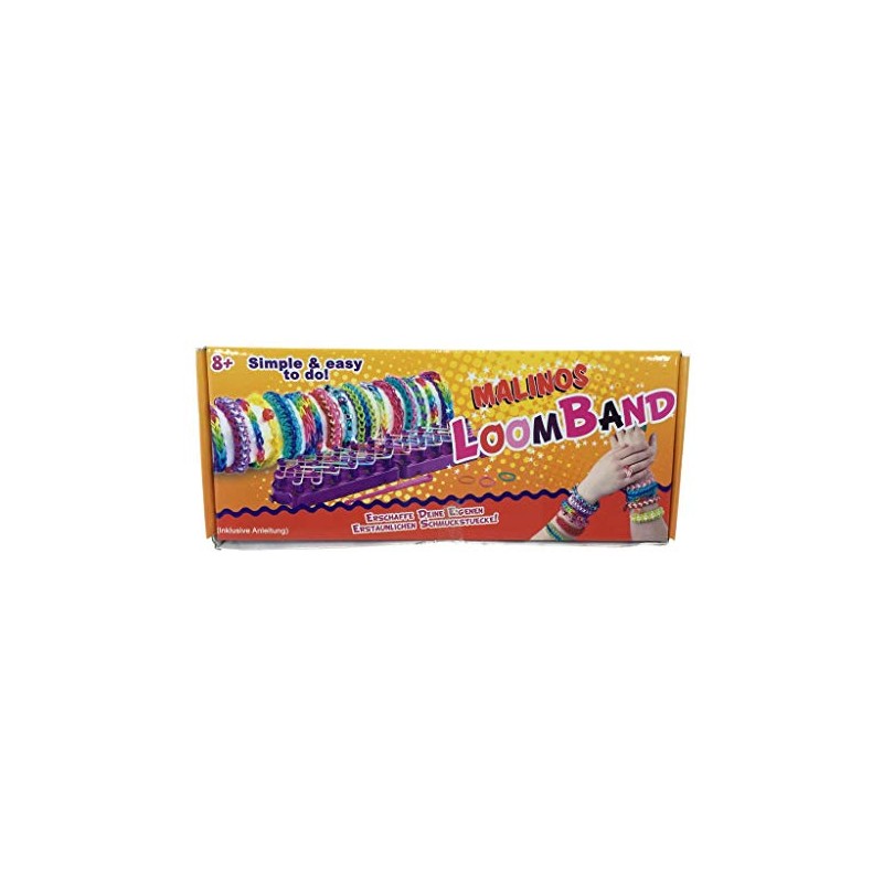 Amewi Malinos 302006 Loom Bands Starter Set Loom/750 Bands/24 Clips/Needle