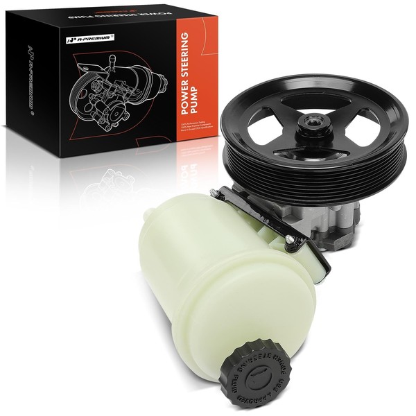 A-Premium Power Steering Pump, with Pulley & Reservoir, Compatible with