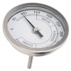 Dial Thermometer, 3in Adjustable NPT Thread 1/2in Pointer Thermometer for