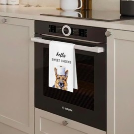 BlissfulAbon German Shepherd Bathroom Towels - Funny German Shepherd Decorative Waffle Weave Hand Towels for Toilet Bathroom, 16×24 Inches